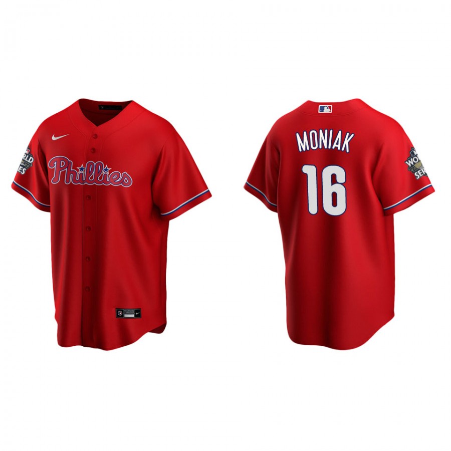Mickey Moniak Phillies Red 2022 World Series WS Alternate Replica Jersey