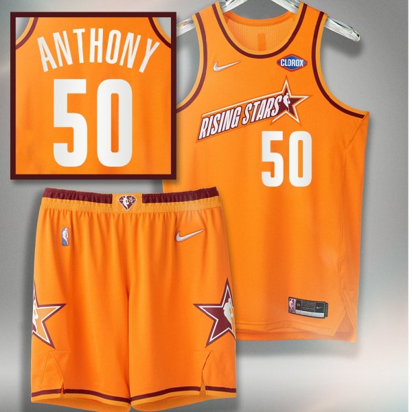 Magic Cole Anthony 2022 NBA Rising Stars Orange Je...