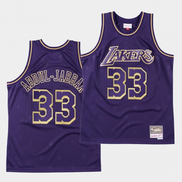 2020 CNY Los Angeles Lakers Kareem Abdul-Jabbar HWC Jersey