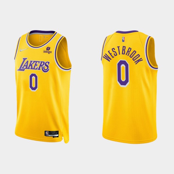 Lakers #0 Russell Westbrook NBA 75TH Mixtape Jerse...