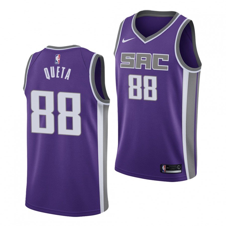 Neemias Queta Sacramento Kings 2021 NBA Draft Purple Jersey Icon ...
