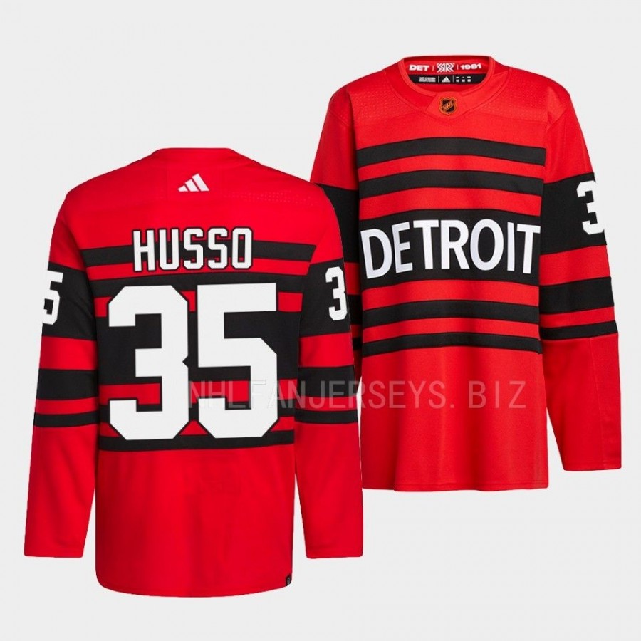 Detroit Red Wings 2022 Reverse Retro 2.0 Ville Husso #35 Red Authentic ...